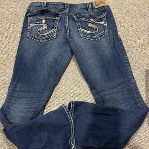 Silver Jeans Dark Blue Women's Boot Cut Jeans